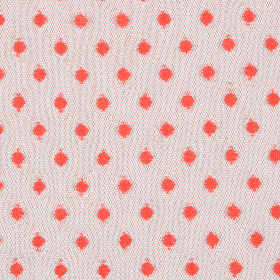 Red Polka Dots Tulle & Crinoline Detail Red Polka Dots Tulle & Crinoline Detail