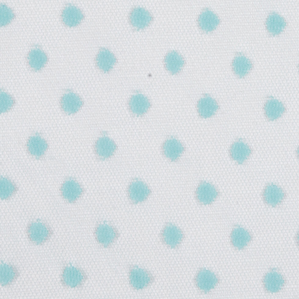 Polka Dots Tulle Crinoline - Seafoam Detail Polka Dots Tulle Crinoline - Seafoam Detail