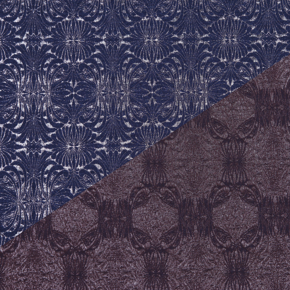 Carolina Herrera Brown/Navy/Gray Brocade Carolina Herrera Brown/Navy/Gray Brocade