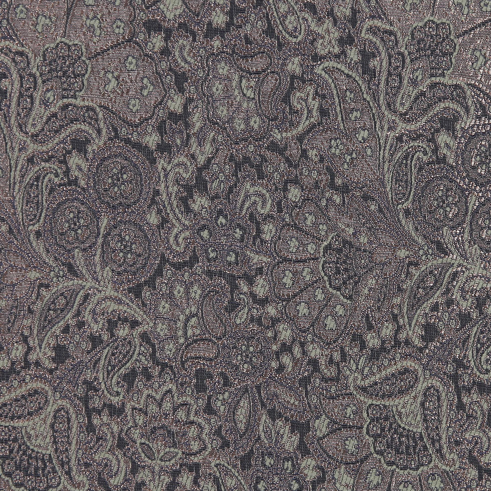 Italian Olive Floral Rayon Brocade Detail Italian Olive Floral Rayon Brocade Detail