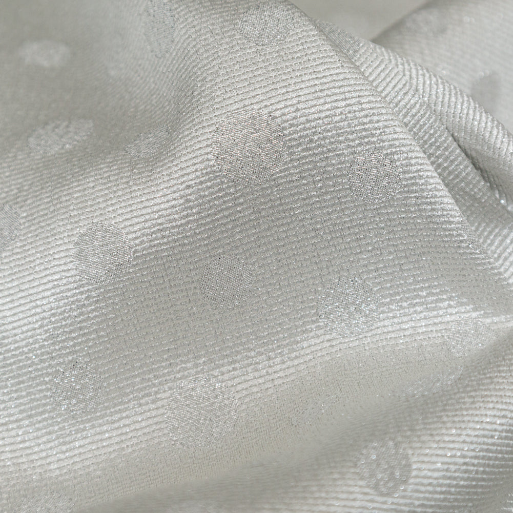 Metallic Disco Ball Ribbed Polka Dot Brocade Detail Metallic Disco Ball Ribbed Polka Dot Brocade Detail