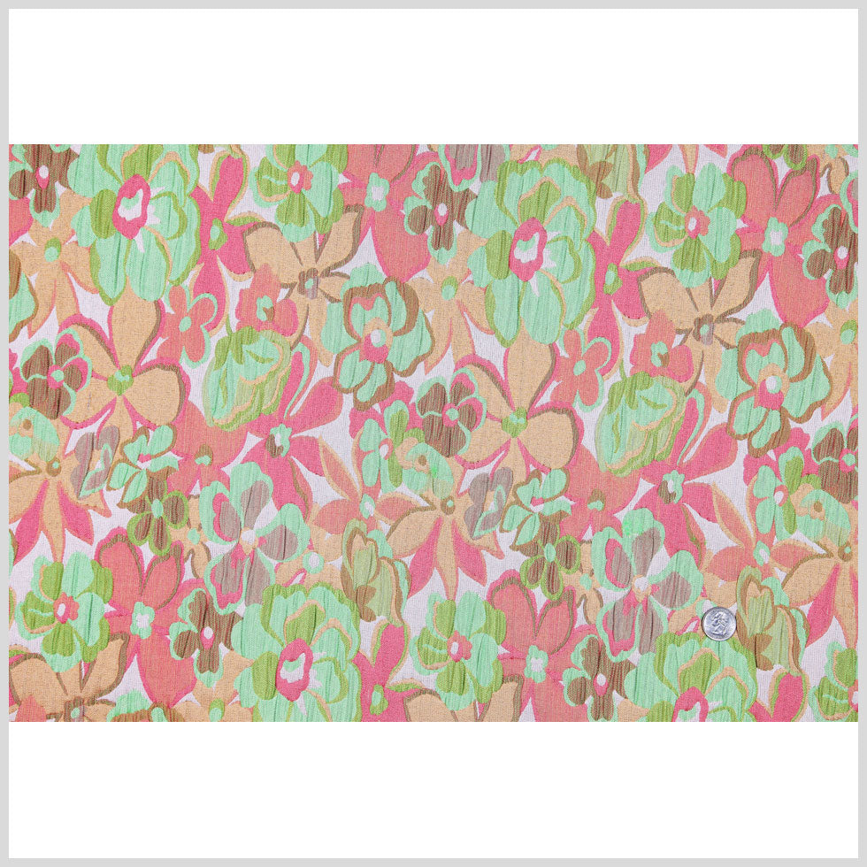 Italian Springtime Floral Polyester Brocade Full Italian Springtime Floral Polyester Brocade Full