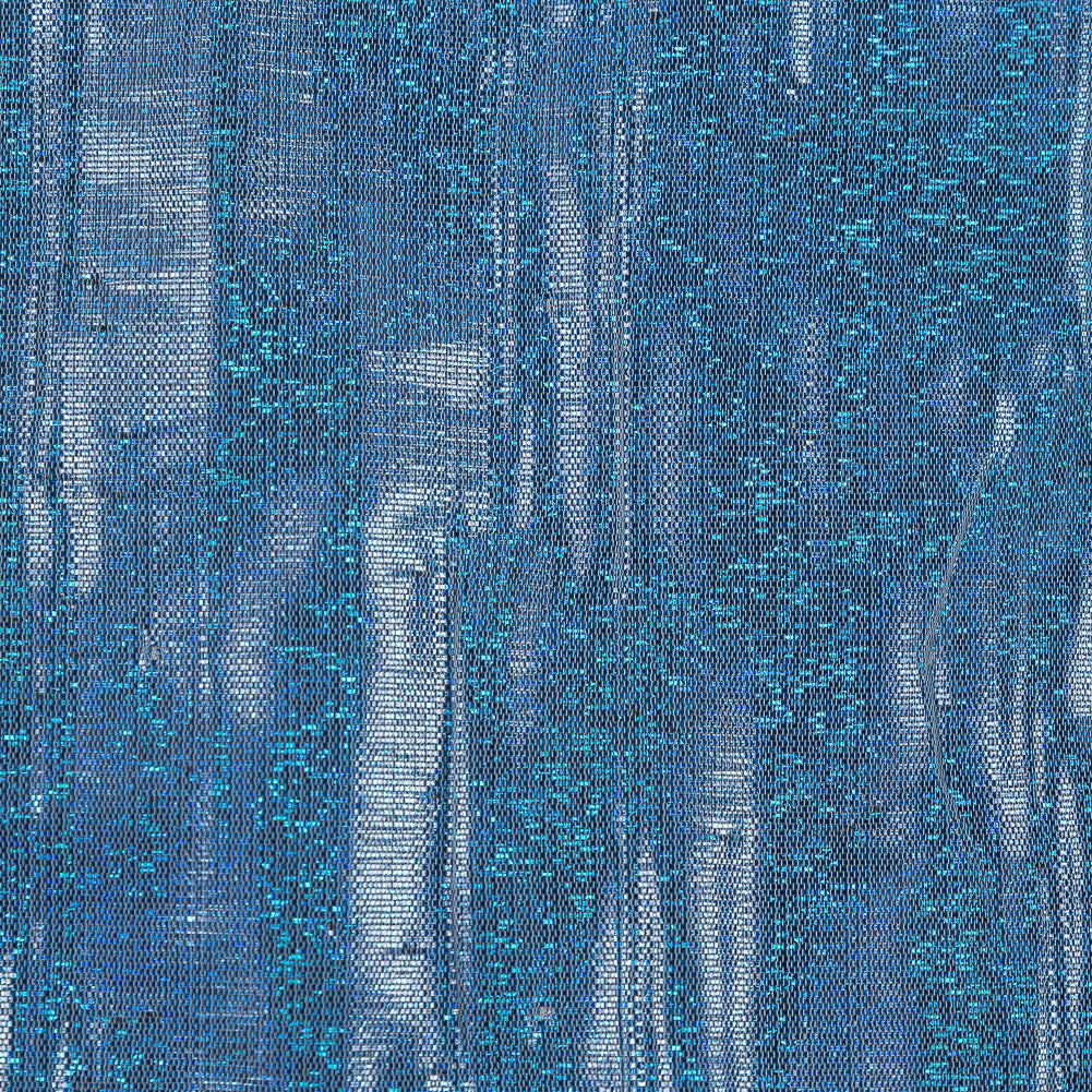 Metallic Blue and Taupe Woven Double Cloth Detail Metallic Blue and Taupe Woven Double Cloth Detail