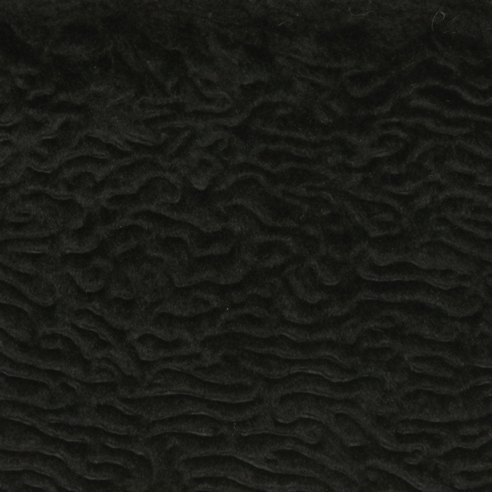 Black Solid Faux Fur Detail Black Solid Faux Fur Detail