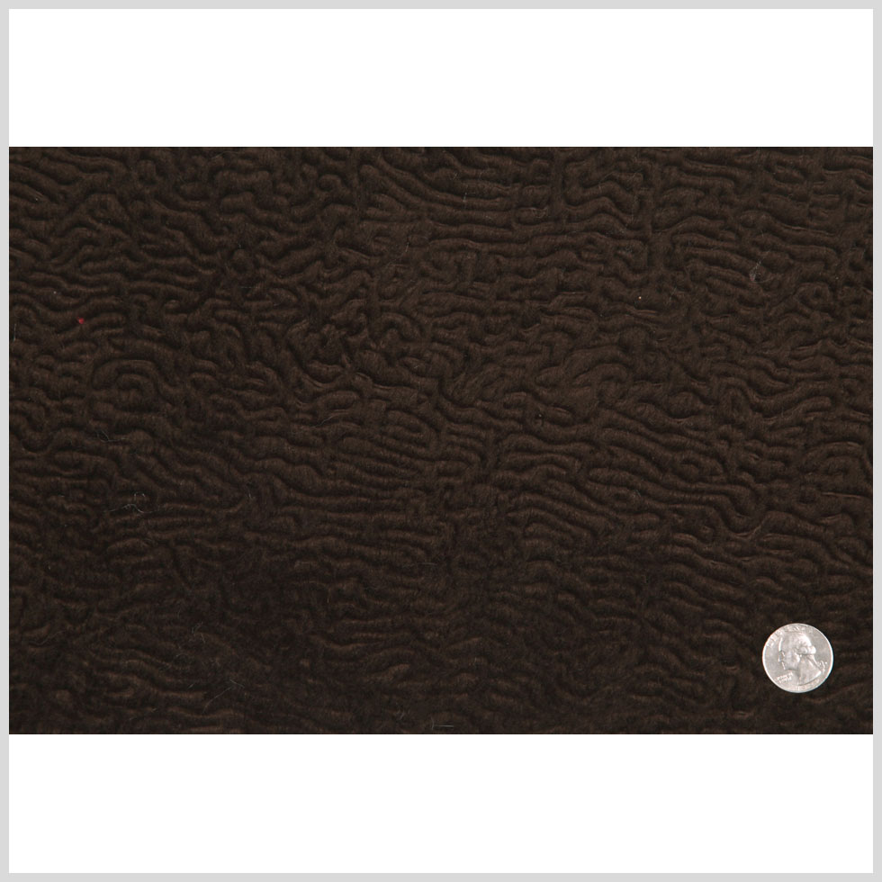 Chocolate Polyester-Nylon Faux Fur Full Chocolate Polyester-Nylon Faux Fur Full