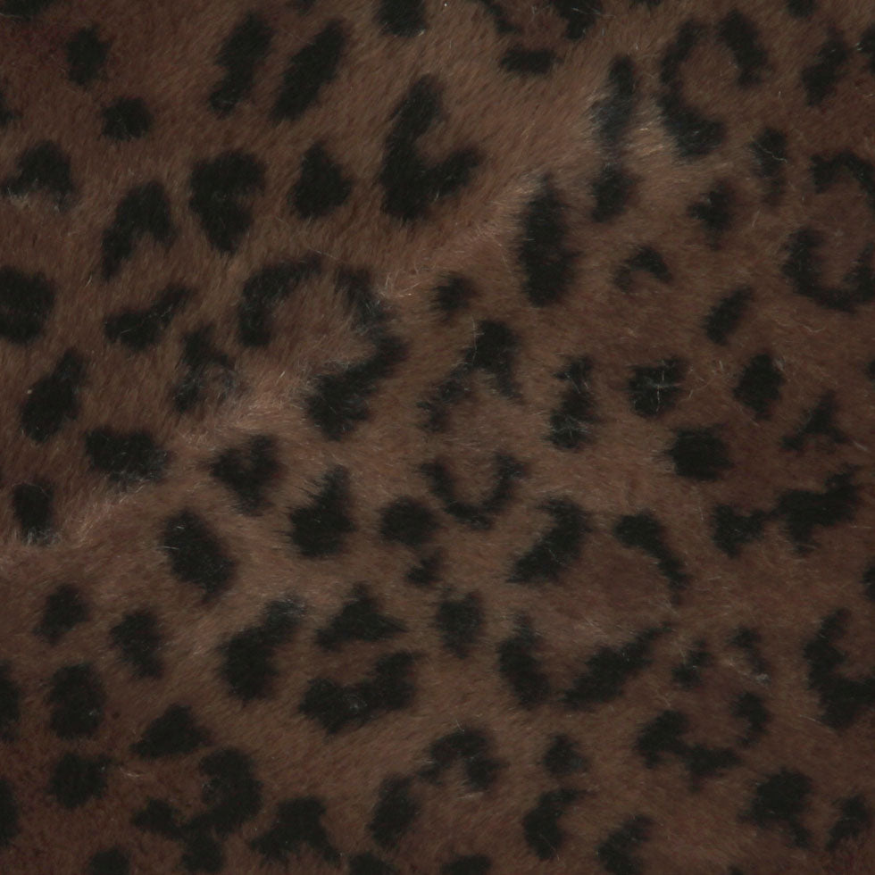 Chocolate/Black Solid Faux Fur Detail Chocolate/Black Solid Faux Fur Detail