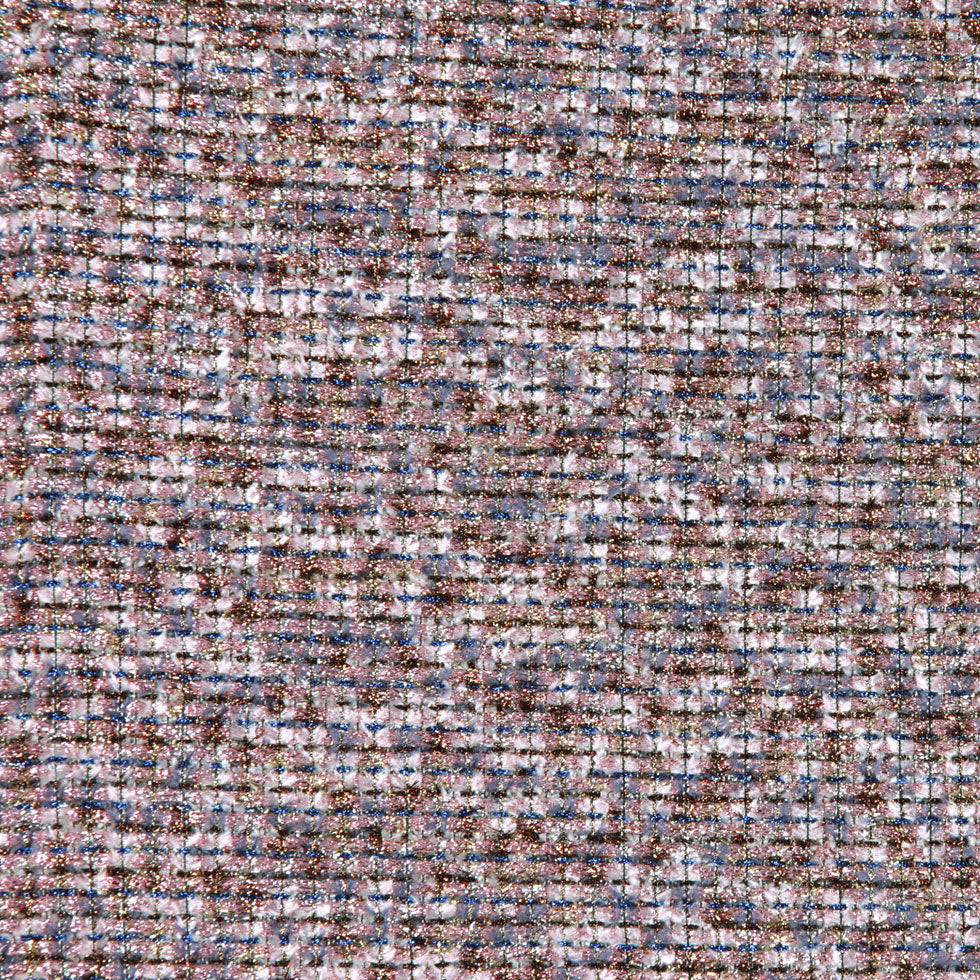 Famous NYC Designer Metallic Copper/Pink/Blue Novelty Woven Famous NYC Designer Metallic Copper/Pink/Blue Novelty Woven
