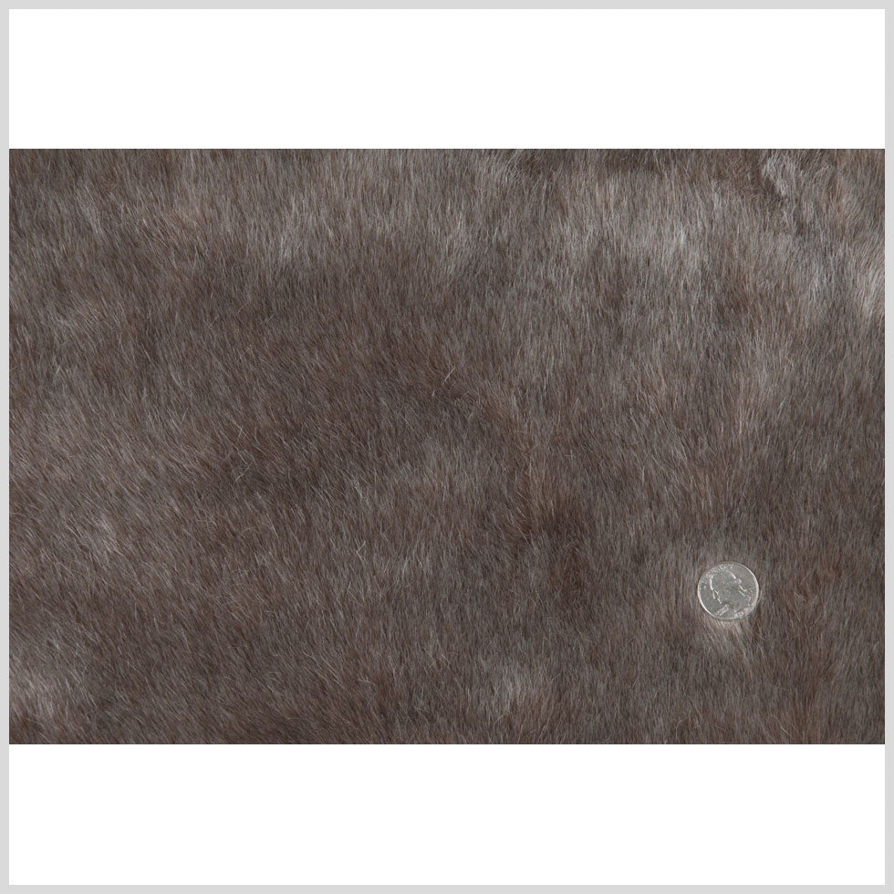 Brown Solid Faux Fur Full Brown Solid Faux Fur Full