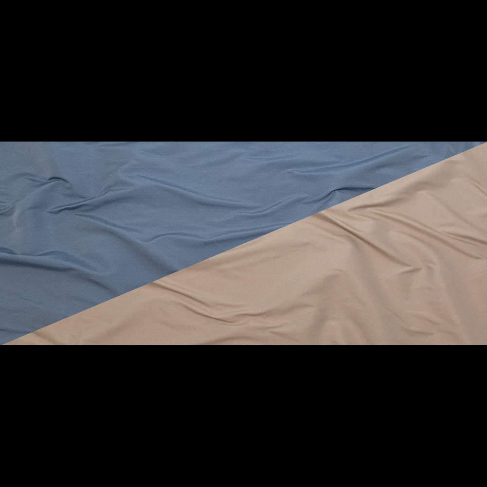 Bering Sea and Simply Taupe Reversible Polyester Taffeta Full Bering Sea and Simply Taupe Reversible Polyester Taffeta Full