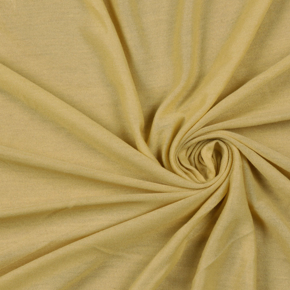 Dirty Yellow Sheer Rayon Jersey Detail Dirty Yellow Sheer Rayon Jersey Detail