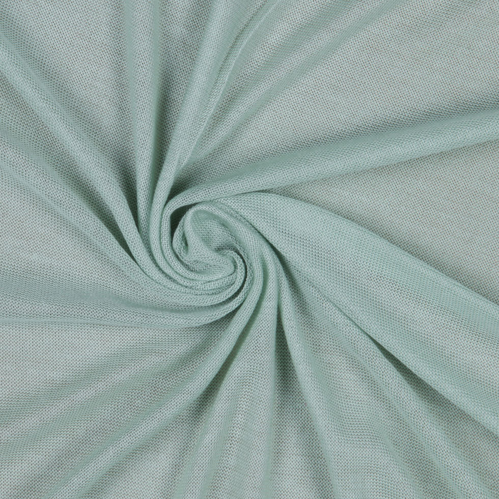 Icy Green Sheer Rayon Jersey Detail Icy Green Sheer Rayon Jersey Detail