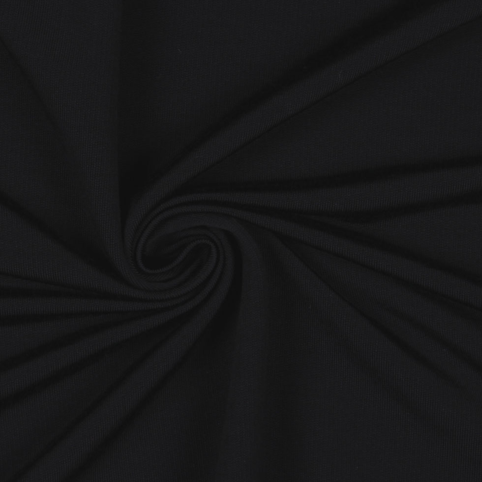 Black Blended Rayon French Terry Detail Black Blended Rayon French Terry Detail