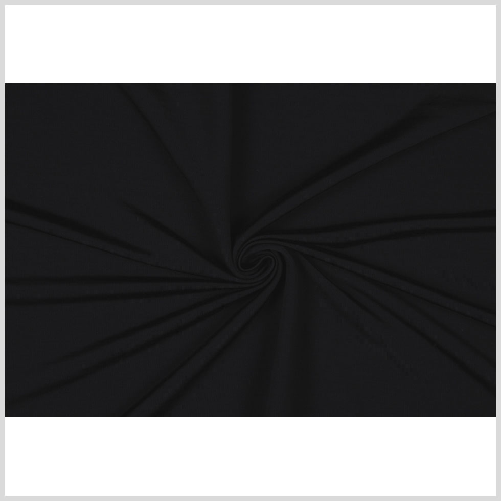 Black Blended Rayon French Terry Full Black Blended Rayon French Terry Full