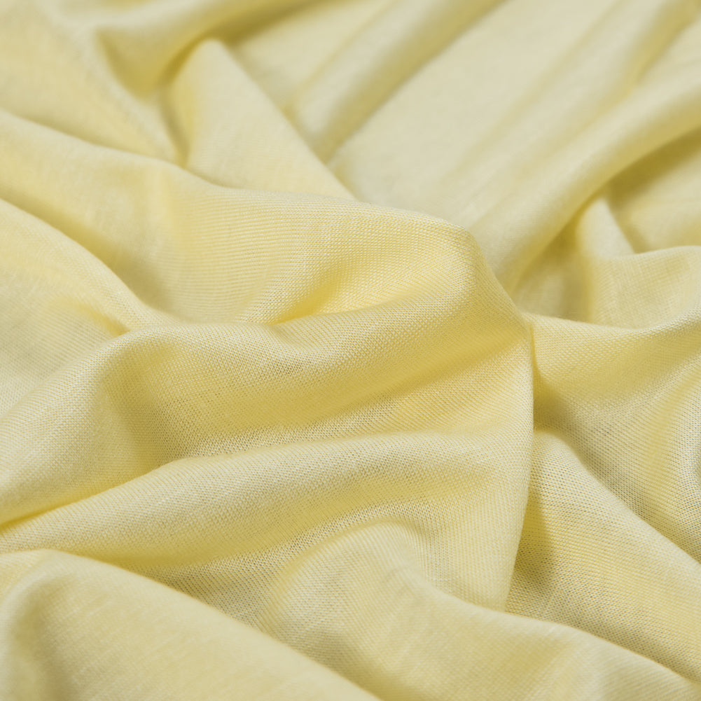 Tender Yellow Sheer Rayon Jersey Detail Tender Yellow Sheer Rayon Jersey Detail