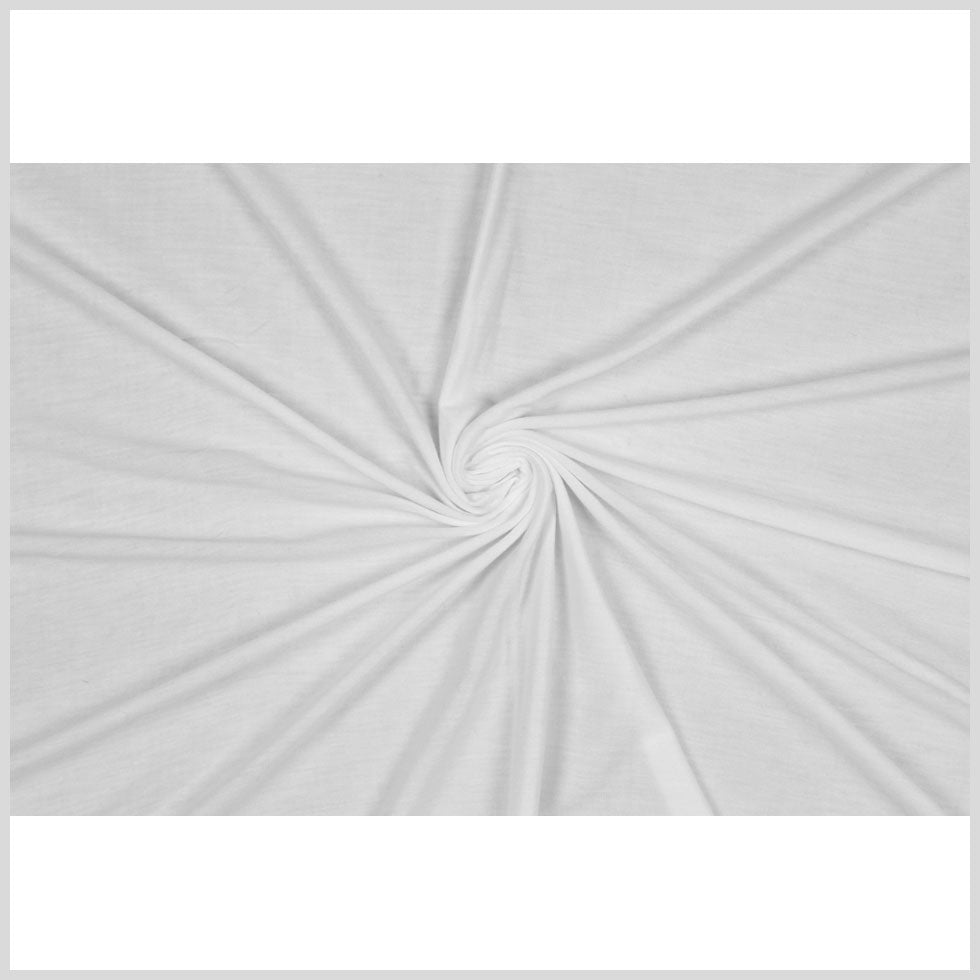 Off-White Rayon and Silk Blended Jersey Full Off-White Rayon and Silk Blended Jersey Full