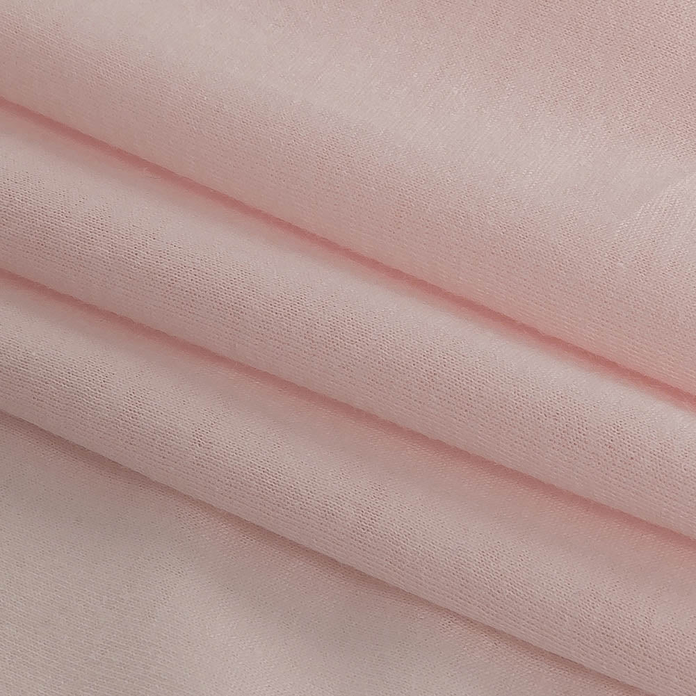 Heavenly Pink Lightweight Cotton and Rayon Jersey Folded Heavenly Pink Lightweight Cotton and Rayon Jersey Folded