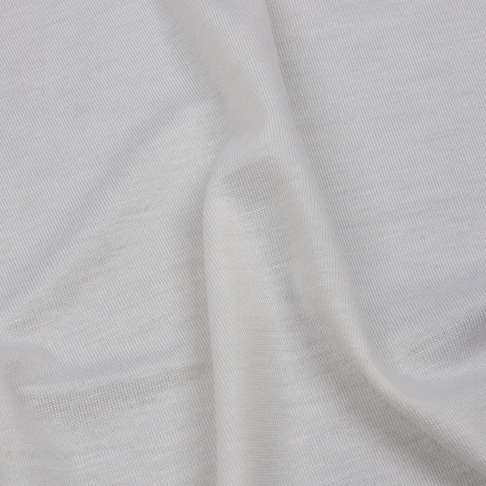 Italian Ivory Stretch Rayon Jersey Detail Italian Ivory Stretch Rayon Jersey Detail