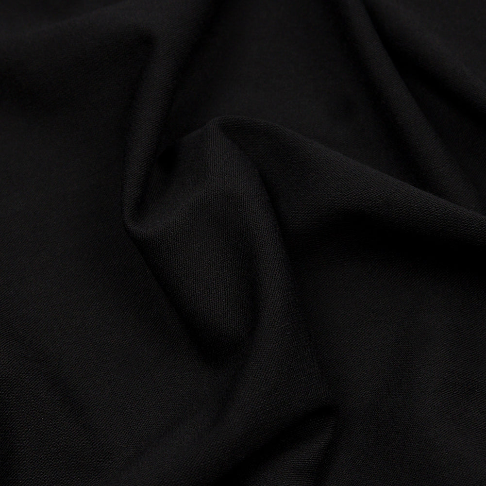Black Stretch Rayon Jersey Detail Black Stretch Rayon Jersey Detail