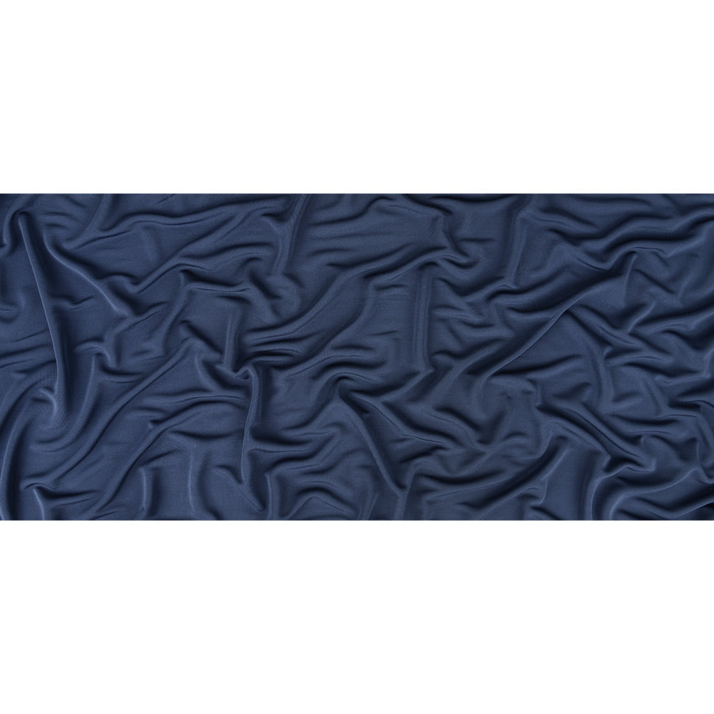 Dark Blue Rayon Pique Knit Full Dark Blue Rayon Pique Knit Full