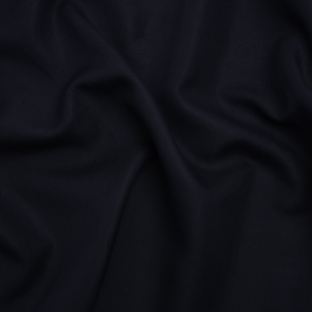 Rayon and Cotton Twill - Navy - Deadstock Rayon and Cotton Twill - Navy - Deadstock