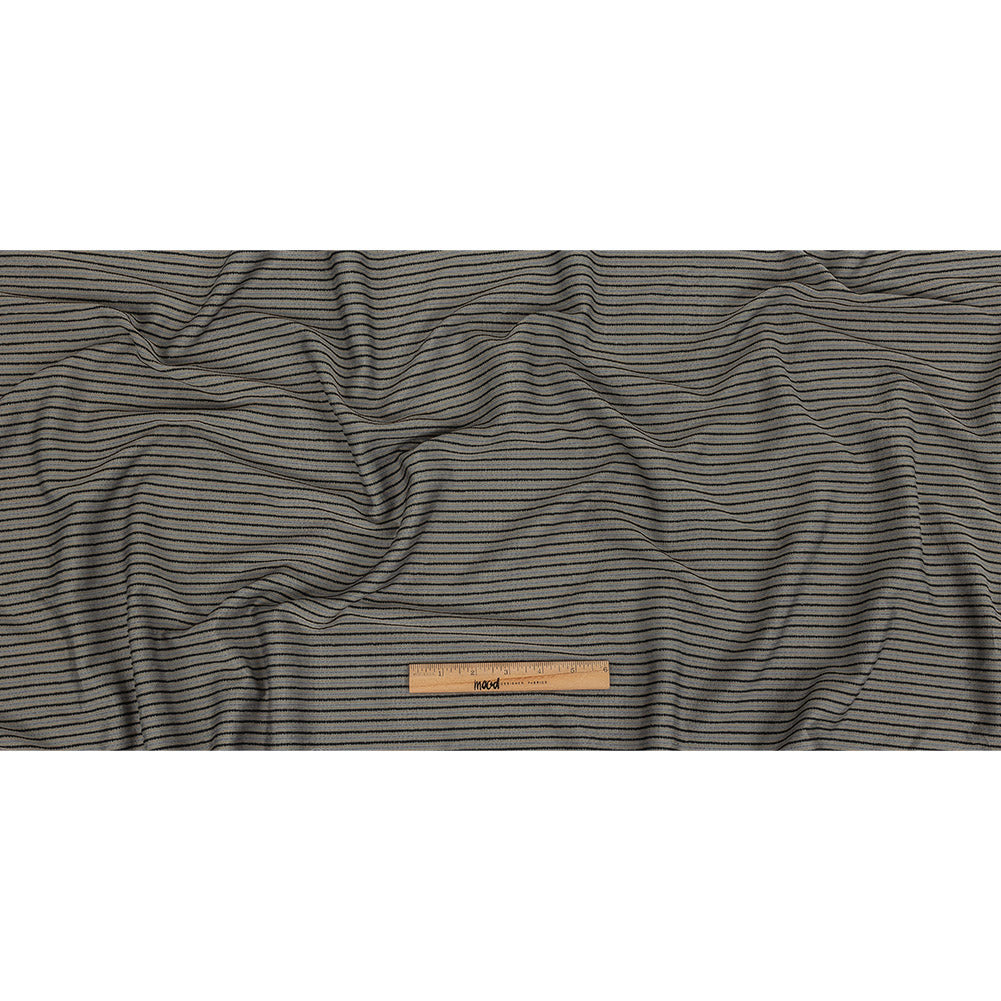 Gray, Daisy Daze and Royal Purple Striped Blended Rayon Woven Full Gray, Daisy Daze and Royal Purple Striped Blended Rayon Woven Full