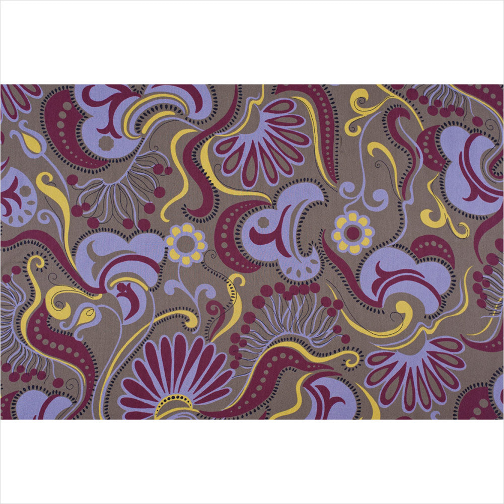 Multicolor Bold Floral Silk Chiffon Full Multicolor Bold Floral Silk Chiffon Full