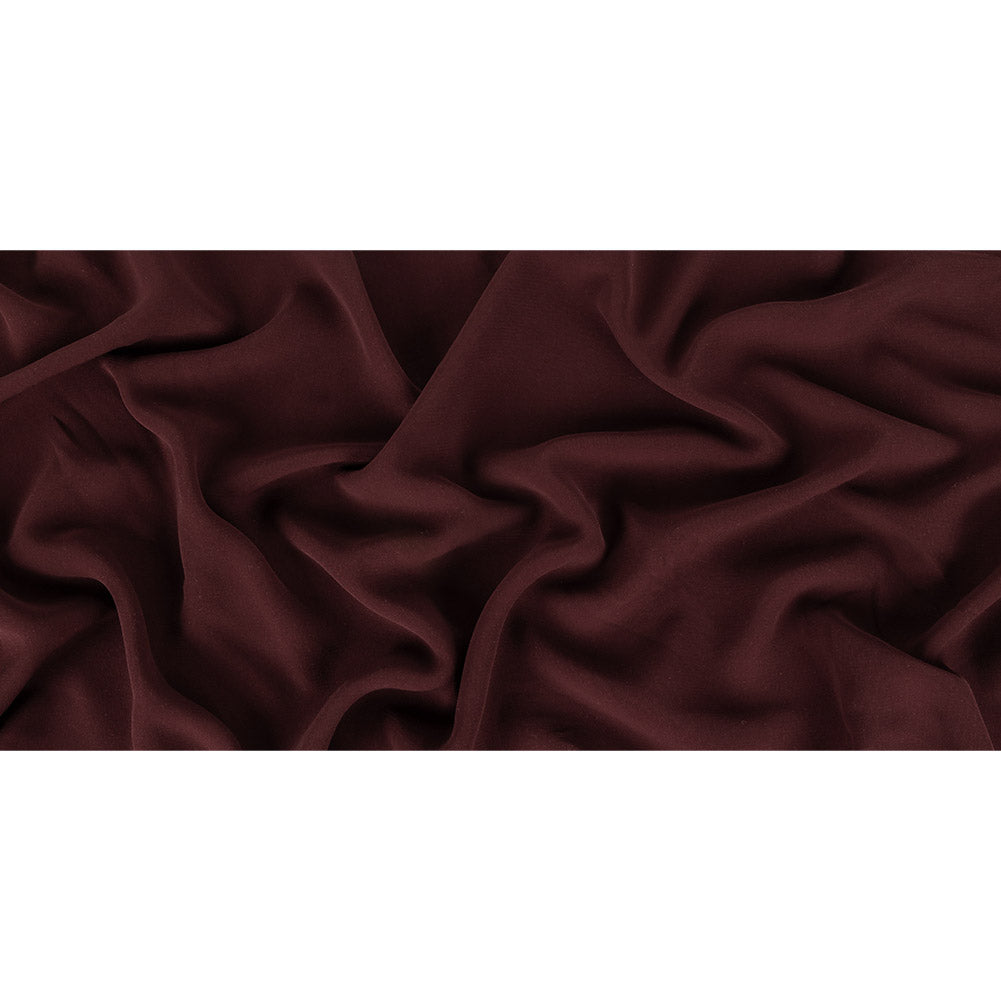 Ralph Lauren Maroon Silk 4 Ply Crepe Georgette Ralph Lauren Maroon Silk 4 Ply Crepe Georgette
