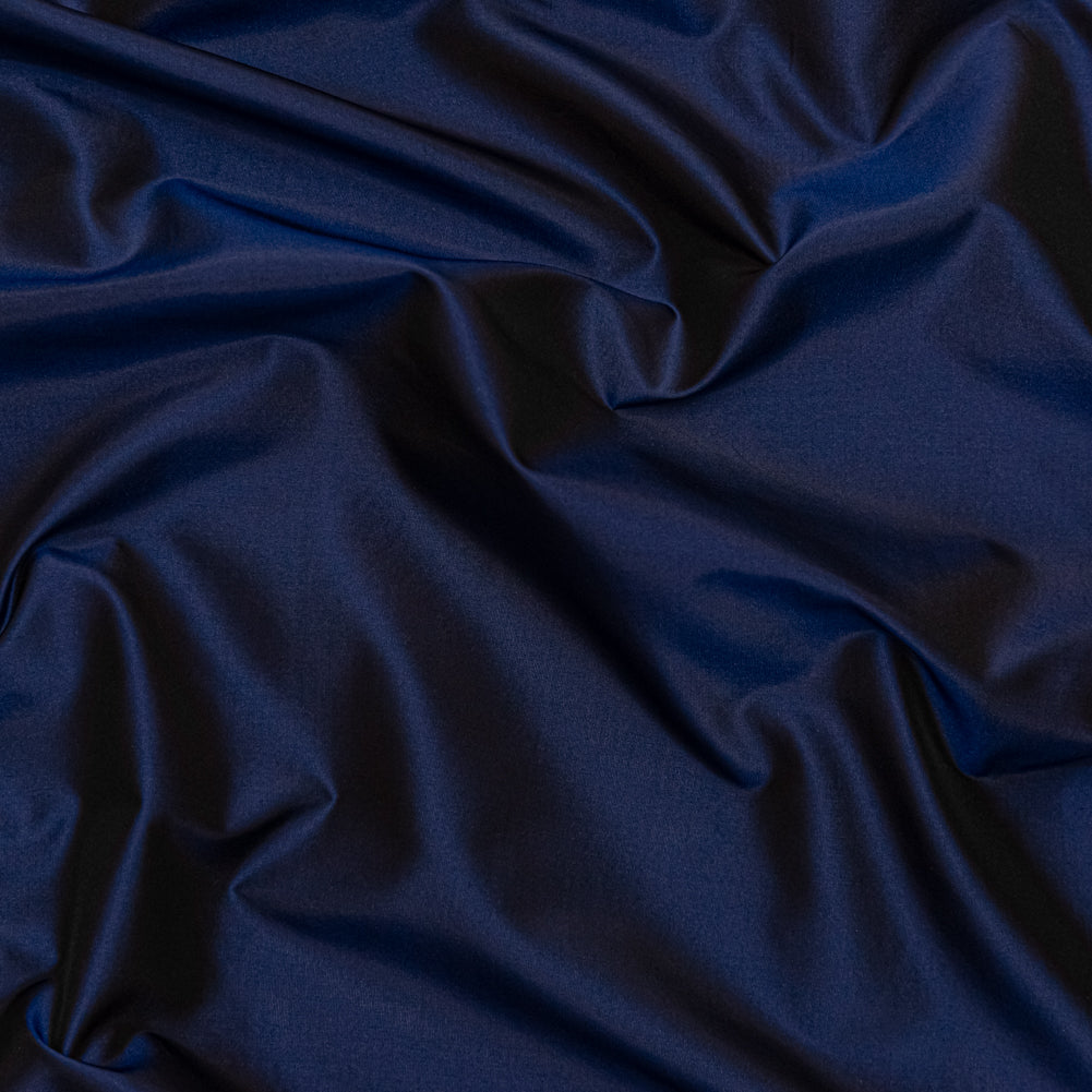 Iridescent Blue and Black Silk Taffeta Iridescent Blue and Black Silk Taffeta