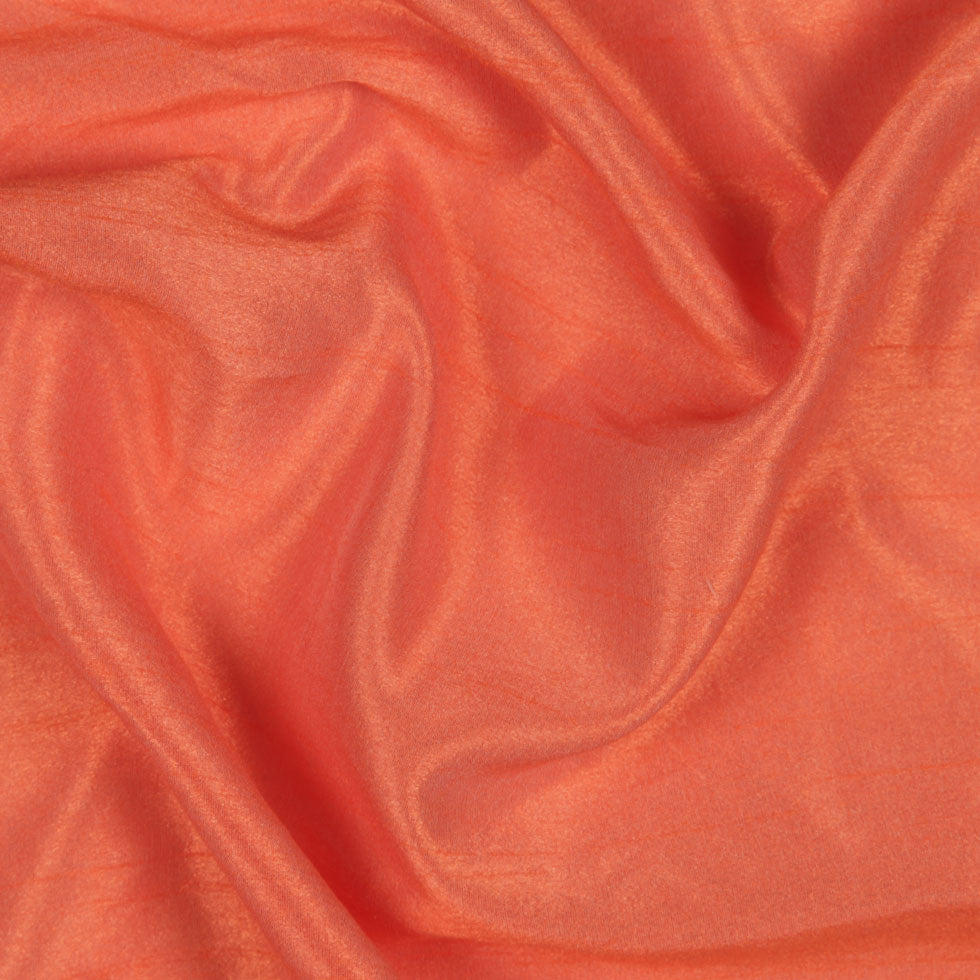 Pumpkin Slubbed Silk Organza - Detail Pumpkin Slubbed Silk Organza - Detail