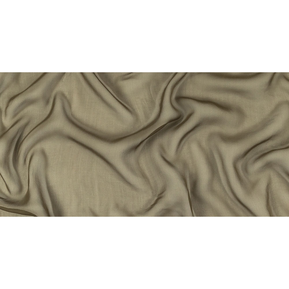 Olive Silk Chiffon - Drape Olive Silk Chiffon - Drape
