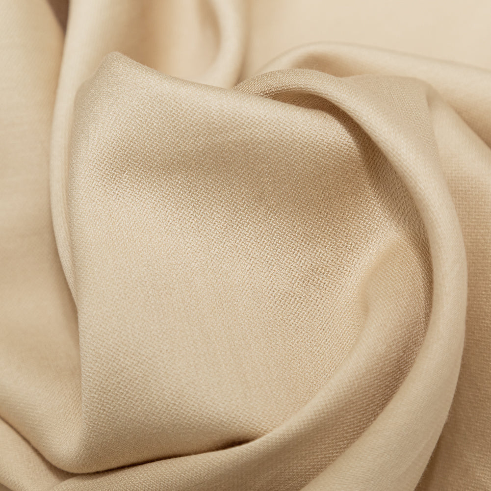 Warm Beige Silk and Wool Woven - Detail Warm Beige Silk and Wool Woven - Detail
