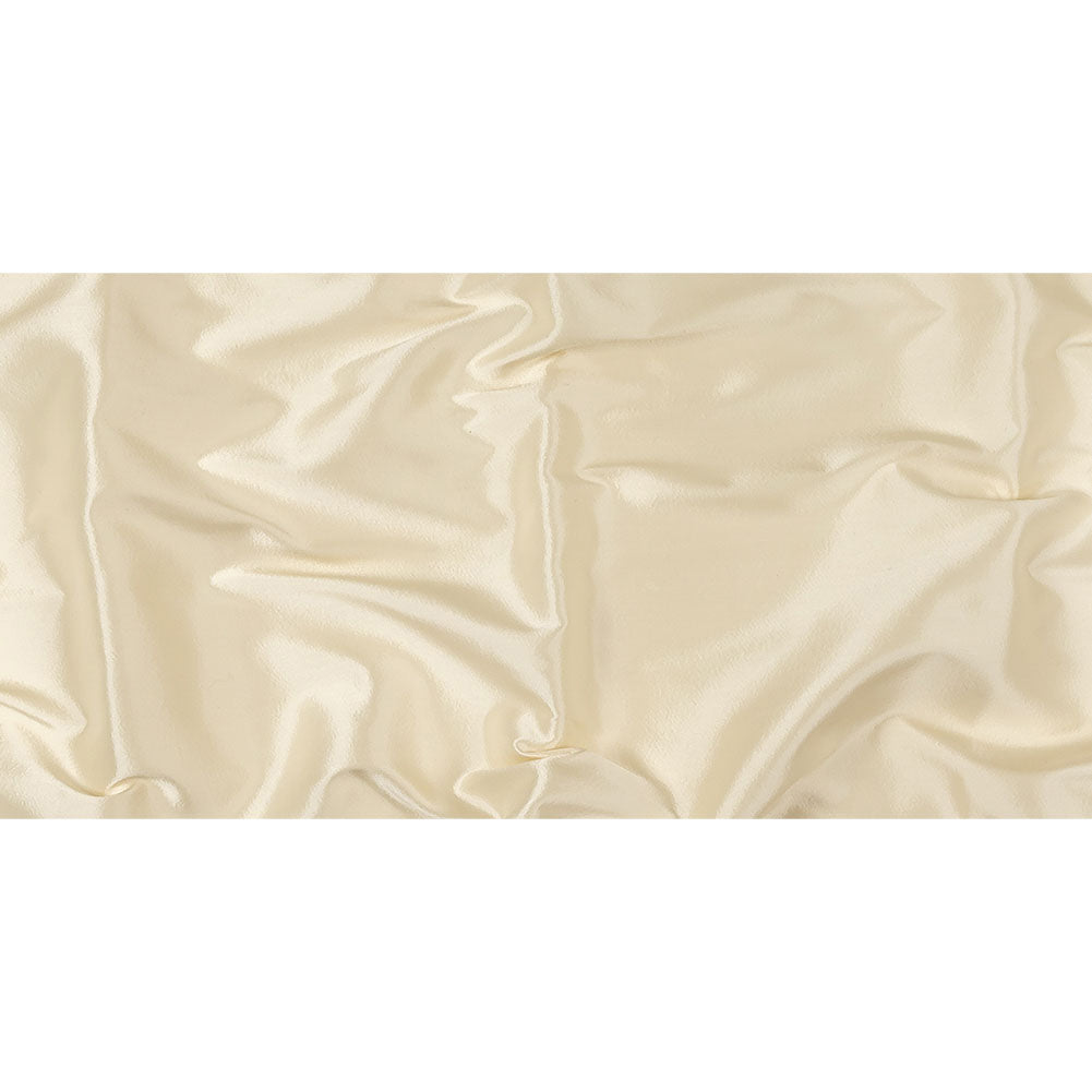Cream Satin-Faced Silk and Wool Blended Woven Full Cream Satin-Faced Silk and Wool Blended Woven Full