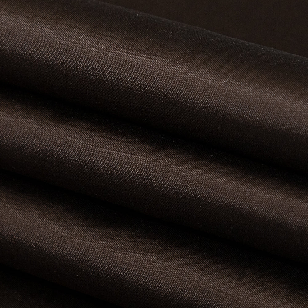 Chocolate Silk and Wool Woven - Folded Chocolate Silk and Wool Woven - Folded