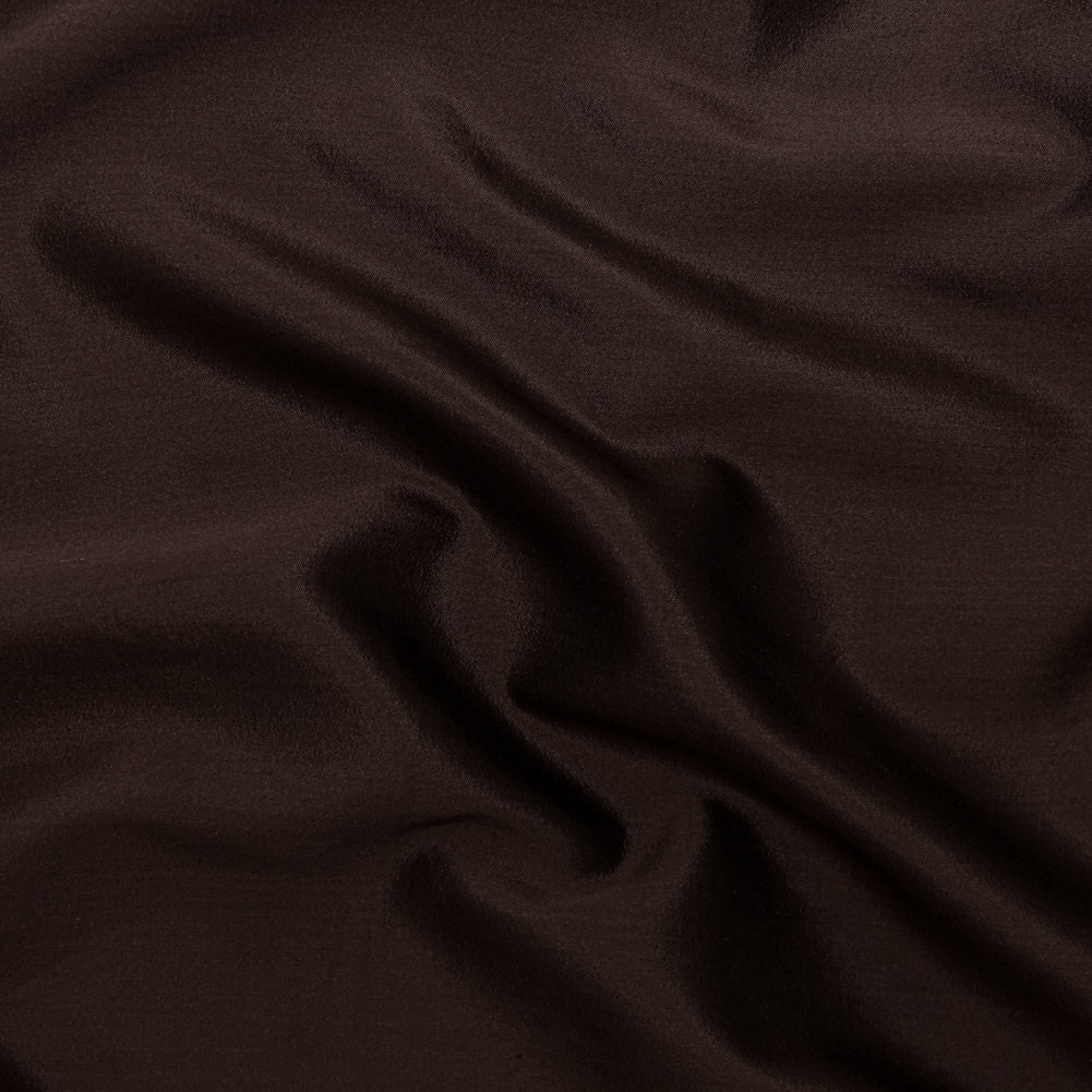 Chocolate Silk and Wool Woven Chocolate Silk and Wool Woven