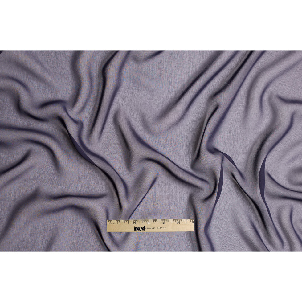 Purple Solid Silk Chiffon Full Purple Solid Silk Chiffon Full