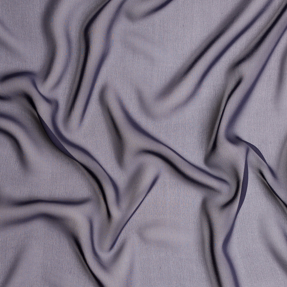 Purple Solid Silk Chiffon Purple Solid Silk Chiffon