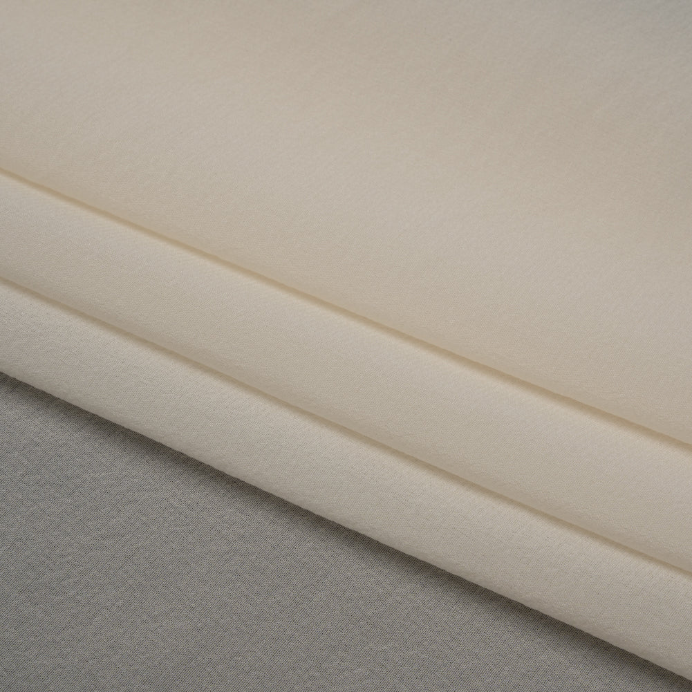 Stretch Silk Chiffon - Ivory - Deadstock Stretch Silk Chiffon - Ivory - Deadstock