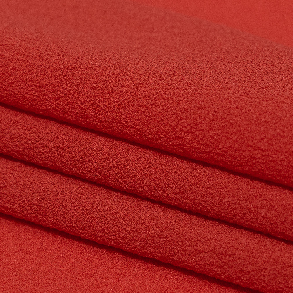 Scarlet Ibis Stretch Silk Georgette Folded Scarlet Ibis Stretch Silk Georgette Folded
