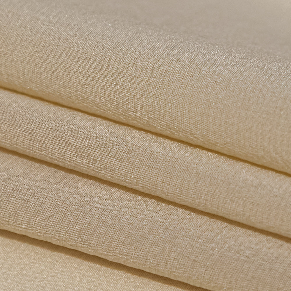 Creme Brulee Stretch Silk Chiffon - Folded Creme Brulee Stretch Silk Chiffon - Folded
