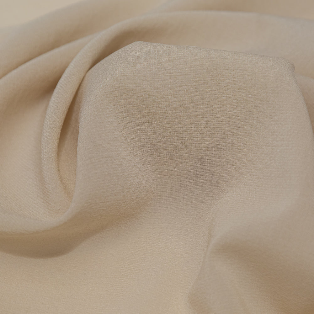 Creme Brulee Stretch Silk Chiffon - Detail Creme Brulee Stretch Silk Chiffon - Detail