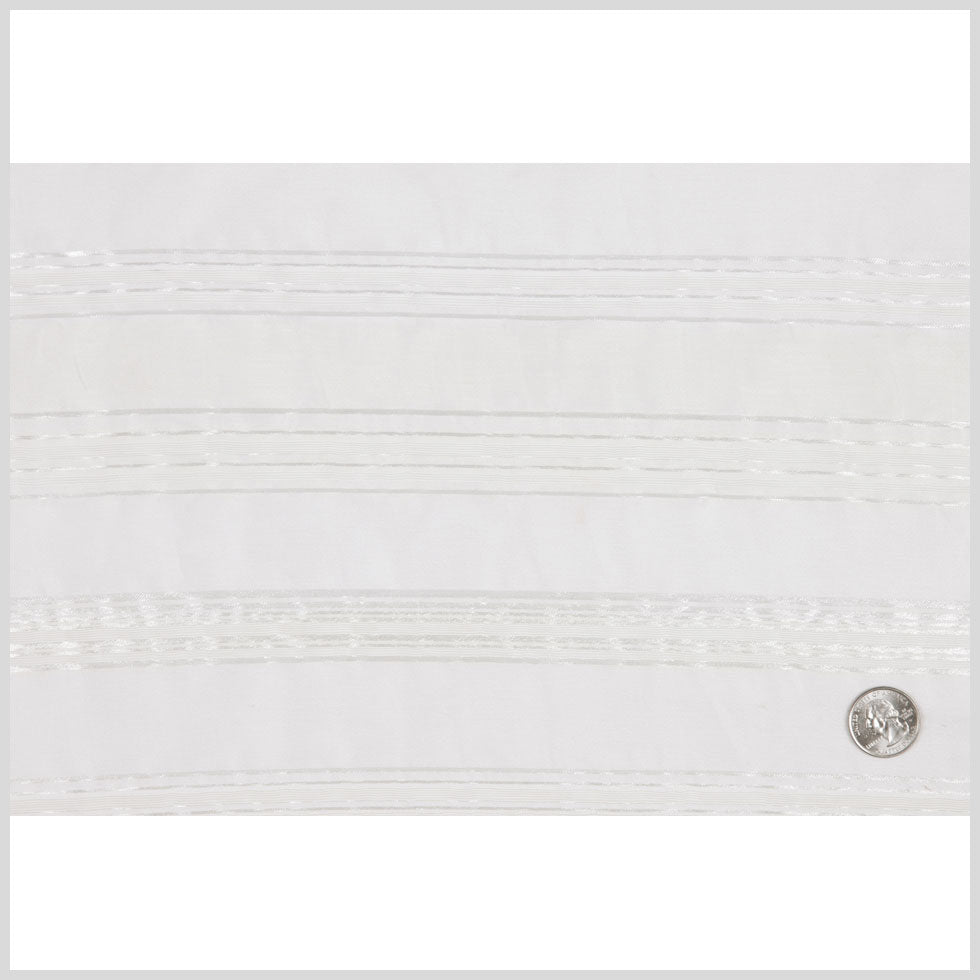 Antique White Striped Woven - Full Antique White Striped Woven - Full