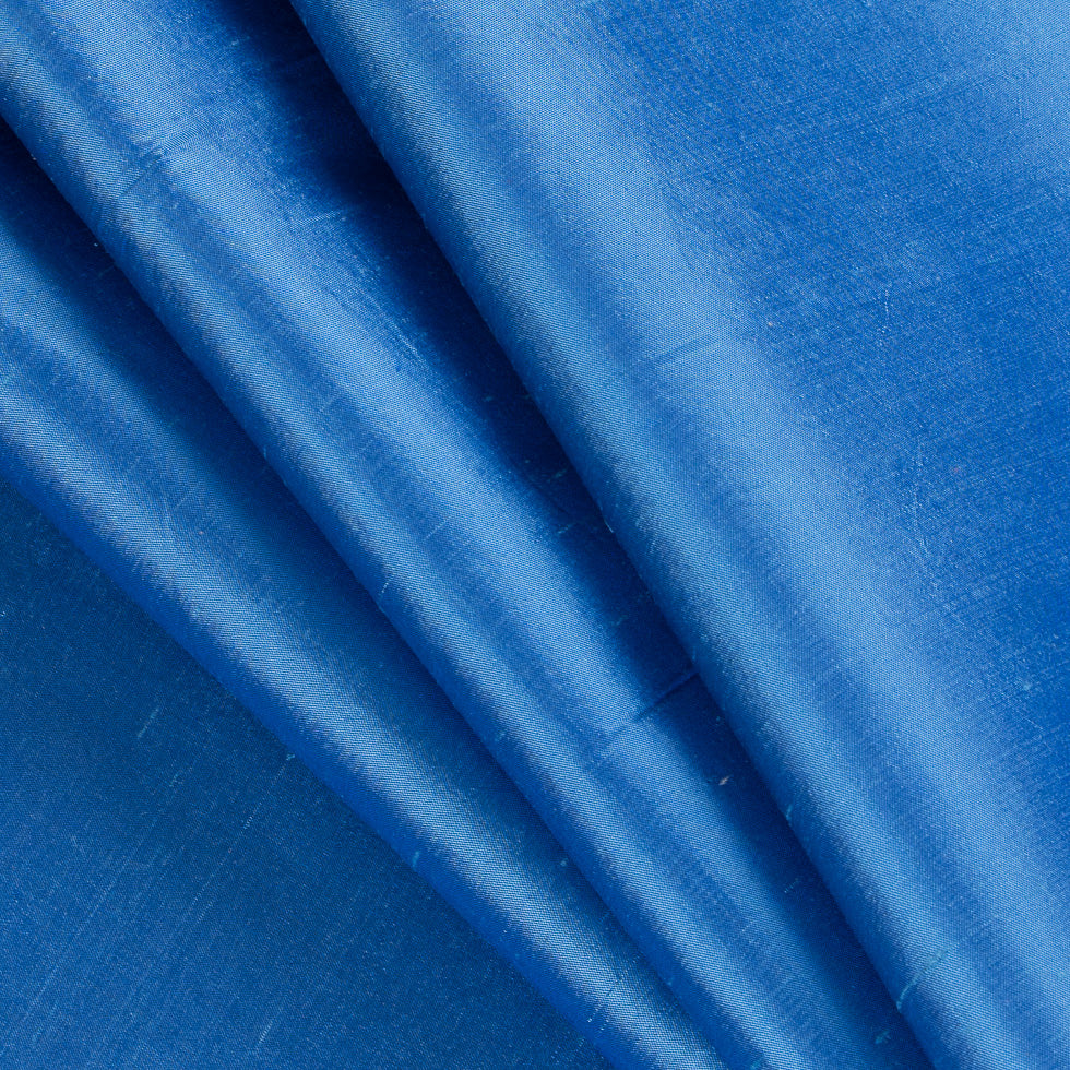 Silk Shantung - Iridescent Bright Blue and Purple - Shantung Collection Folded Silk Shantung - Iridescent Bright Blue and Purple - Shantung Collection Folded