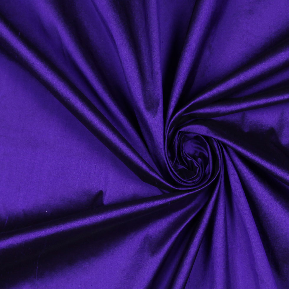Bright Indigo Solid Shantung/Dupioni - Detail Bright Indigo Solid Shantung/Dupioni - Detail