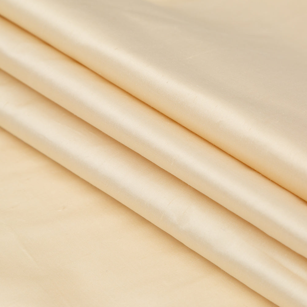 Silk Shantung - Vanilla - Shantung Collection Folded Silk Shantung - Vanilla - Shantung Collection Folded
