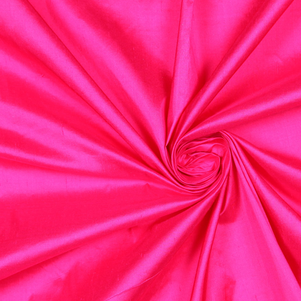 Fuchsia Solid Shantung/Dupioni - Detail Fuchsia Solid Shantung/Dupioni - Detail