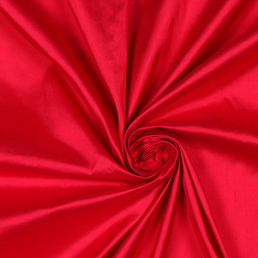 Silk Shantung - Roja Red - Shantung Collection Detail Silk Shantung - Roja Red - Shantung Collection Detail