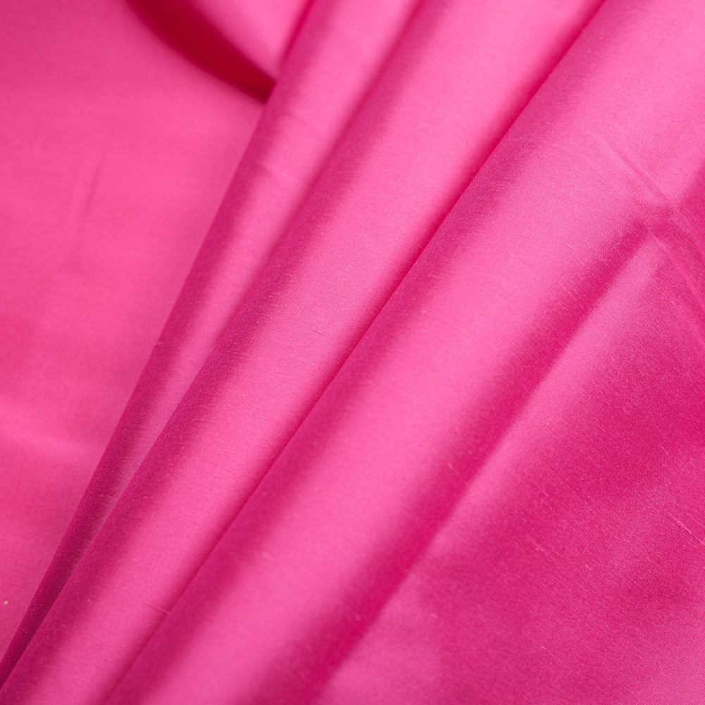 Silk Shantung - Hot Pink - Shantung Collection Folded Silk Shantung - Hot Pink - Shantung Collection Folded
