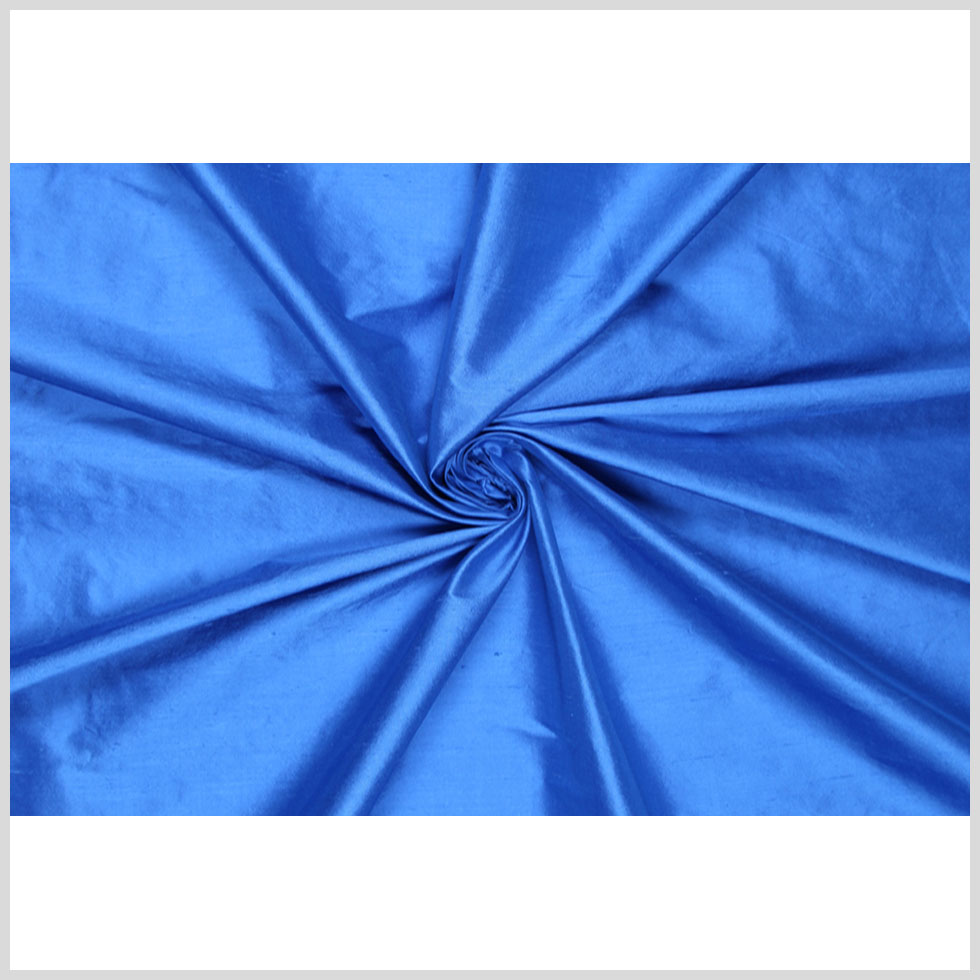Silk Shantung - Marina Blue - Shantung Collection Full Silk Shantung - Marina Blue - Shantung Collection Full