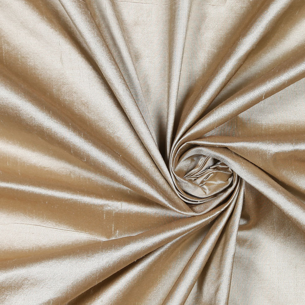 Silk Shantung - Iridescent Brown and Celadon - Shantung Collection Detail Silk Shantung - Iridescent Brown and Celadon - Shantung Collection Detail