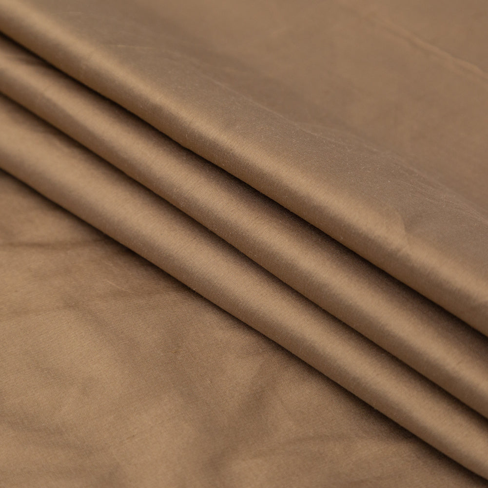 Silk Shantung - Dark Bronze - Shantung Collection Folded Silk Shantung - Dark Bronze - Shantung Collection Folded